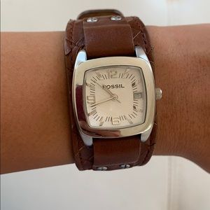 Brown Leather Fossil Watch